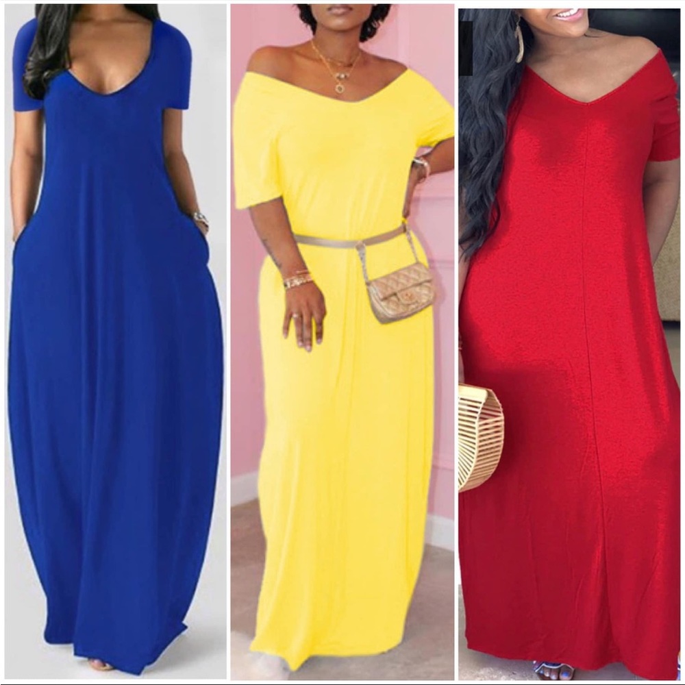 Cold shoulder maxi dress